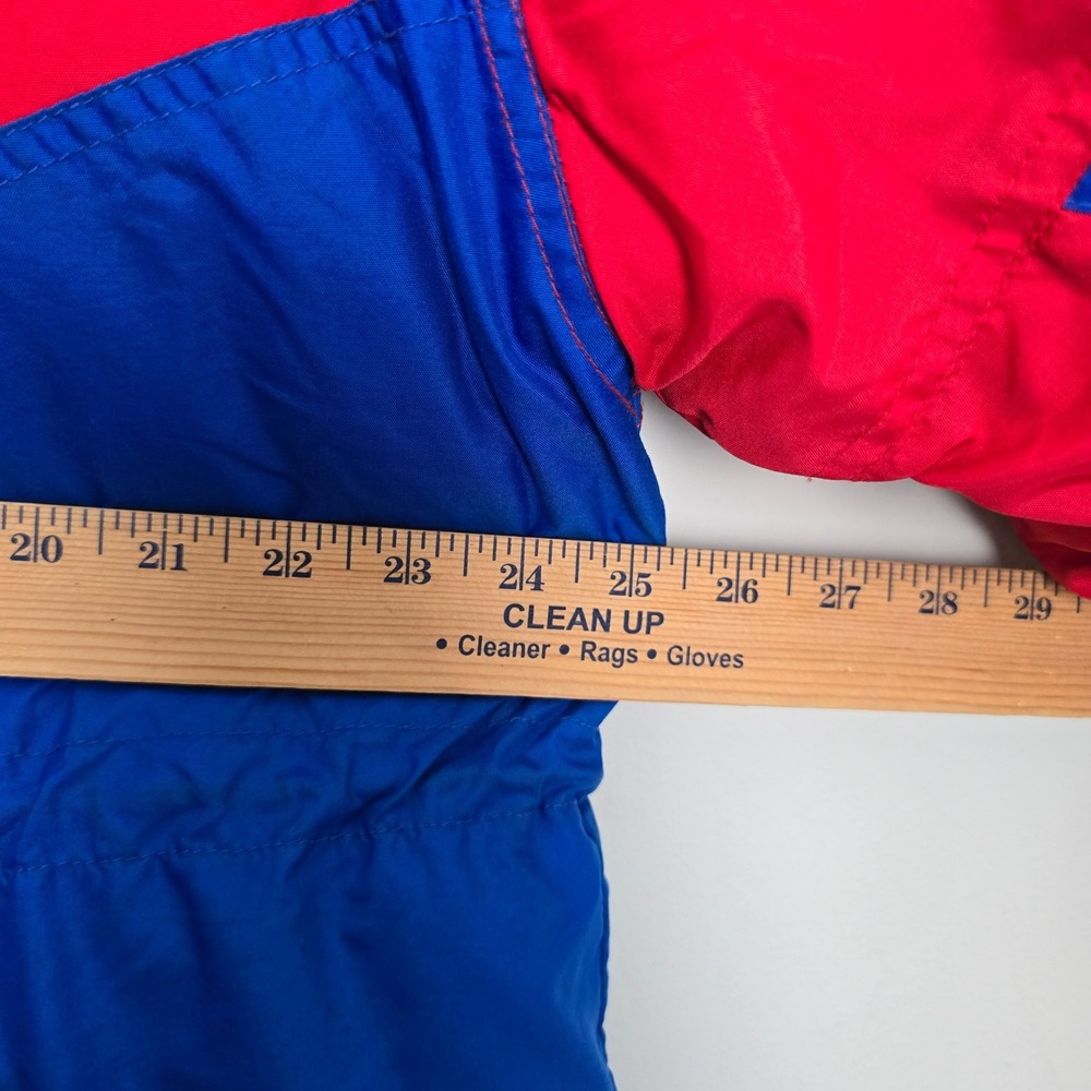 Vintage NFL Gameday by Turbo Sportswear Giants Puffer Jacket Mens Large Red Blue - Picture 12 of 13